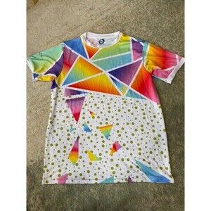 Disc Golf UnderPar Size Sm Under Par Rainbow Geometric Frisbee Disc Golf Shirt